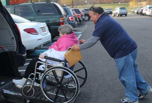 Transportation for wheelchair-bound patients