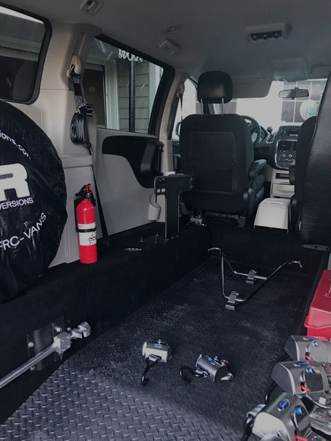 Inside View of Wheelchair accessible van