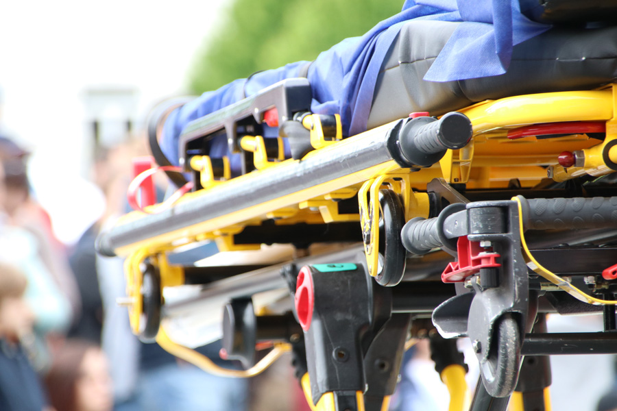 Closeup image of a stretcher